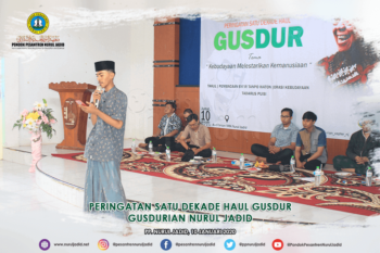 Peringatan 1 Dekade HAUL GusDur oleh GusDurian Nurul Jadid yang bertempat di Aula SMA Nurul Jadid