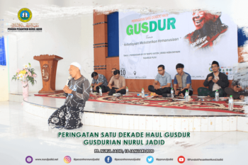 Peringatan 1 Dekade HAUL GusDur oleh GusDurian Nurul Jadid yang bertempat di Aula SMA Nurul Jadid
