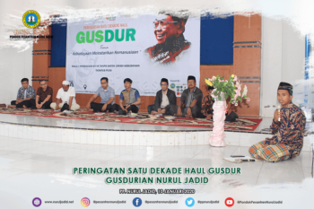 Peringatan 1 Dekade HAUL GusDur oleh GusDurian Nurul Jadid yang bertempat di Aula SMA Nurul Jadid
