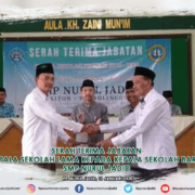 Serah terima jabatan kepala sekolah SMP Nurul Jadid