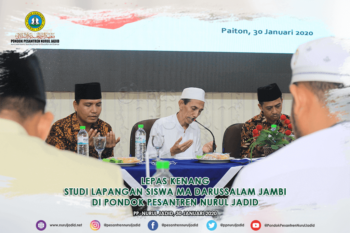 Lepas kenang studi lapangan siswi MA Darussalam di PP. Nurul Jadid