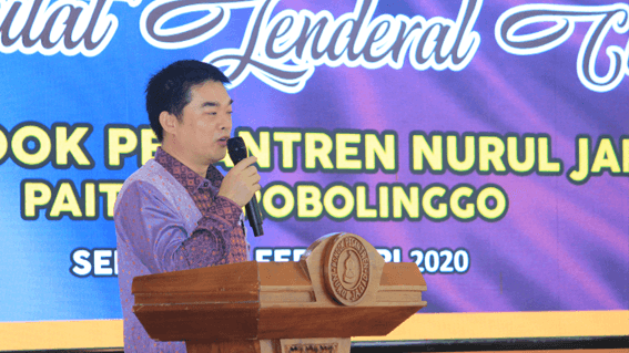 Konsulat Jenderal China di Surabaya, Gu Jinggi. Saat menyampaikan sambutan