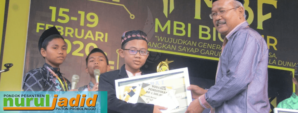 Buah dari Keinginan Besar, Siswa MTs Nurul Jadid Juara I Baca Kitab