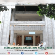 Potret perkembangan masjid jami' nurul jadid dari sebelah utara