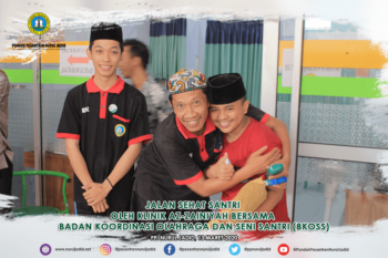 Jalan Sehat Santri oleh Klinik Az-zainiyah bersama Badan Koordinasi Olahraga dan Seni Santri (BKOSS)