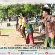 Senam Pagi Bersama oleh Badan Koordinasi Olahraga dan Seni Santri (BKOSS)