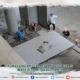 Pemasangan Granit Lantai di Teras Masjid Jami' Nurul Jadid