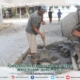 Pemasangan Granit Lantai di Teras Masjid Jami' Nurul Jadid