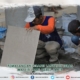 Pemasangan Granit Lantai di Teras Masjid Jami' Nurul Jadid