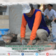 Pemasangan Granit Lantai di Teras Masjid Jami' Nurul Jadid