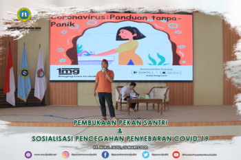Pembukaan Pekan Santri & Sosialisasi Pencegahan Penyebaran Covid-19